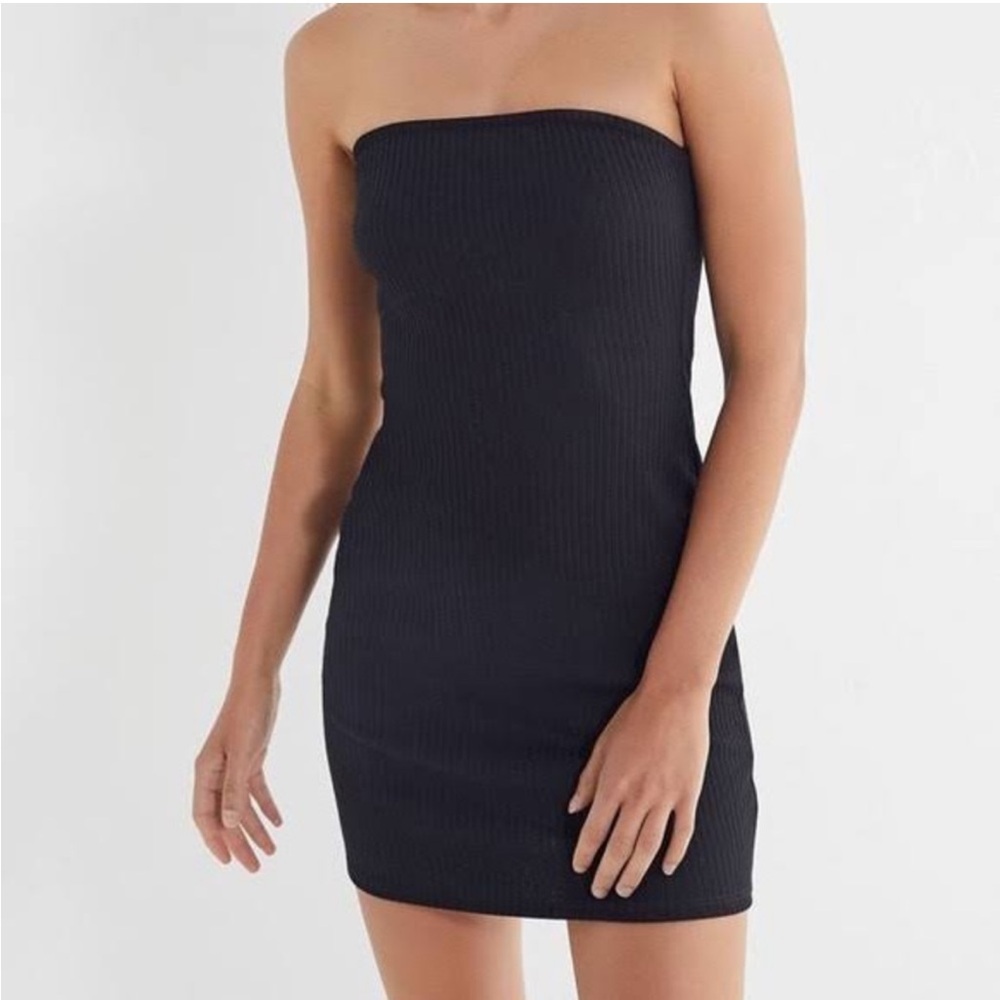Urban Outfitters Black Strapless Dress
